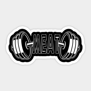 MEAT Carnivore Diet Workout Lifestyle Shirt Sticker